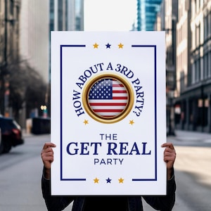 Protest Sign For March, How About A 3rd Party Anti Trump Shirt PNG, Yard Sign, Printable Protest Poster, 2025 Good Trouble Rally Signs