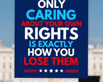 Anti Trump Protest Sign: Civil Rights Rally Poster (Digital Download)