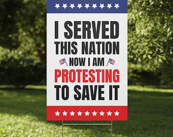 Anti-Trumpf-Protest-Schild: No Kings-Plakat gegen US-Könige (Vintage Download)