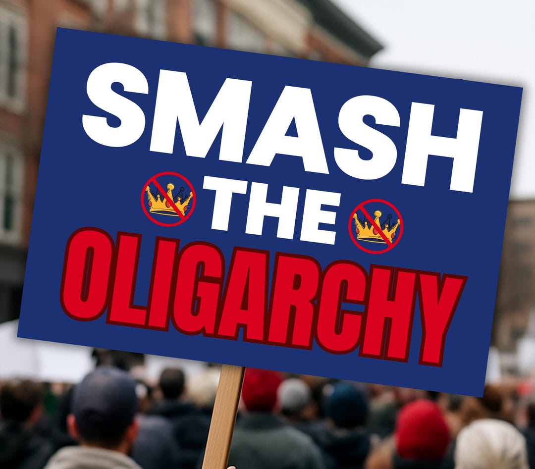 Smash the Oligarchy Protest Sign: Political Rally Art (digital Download ...