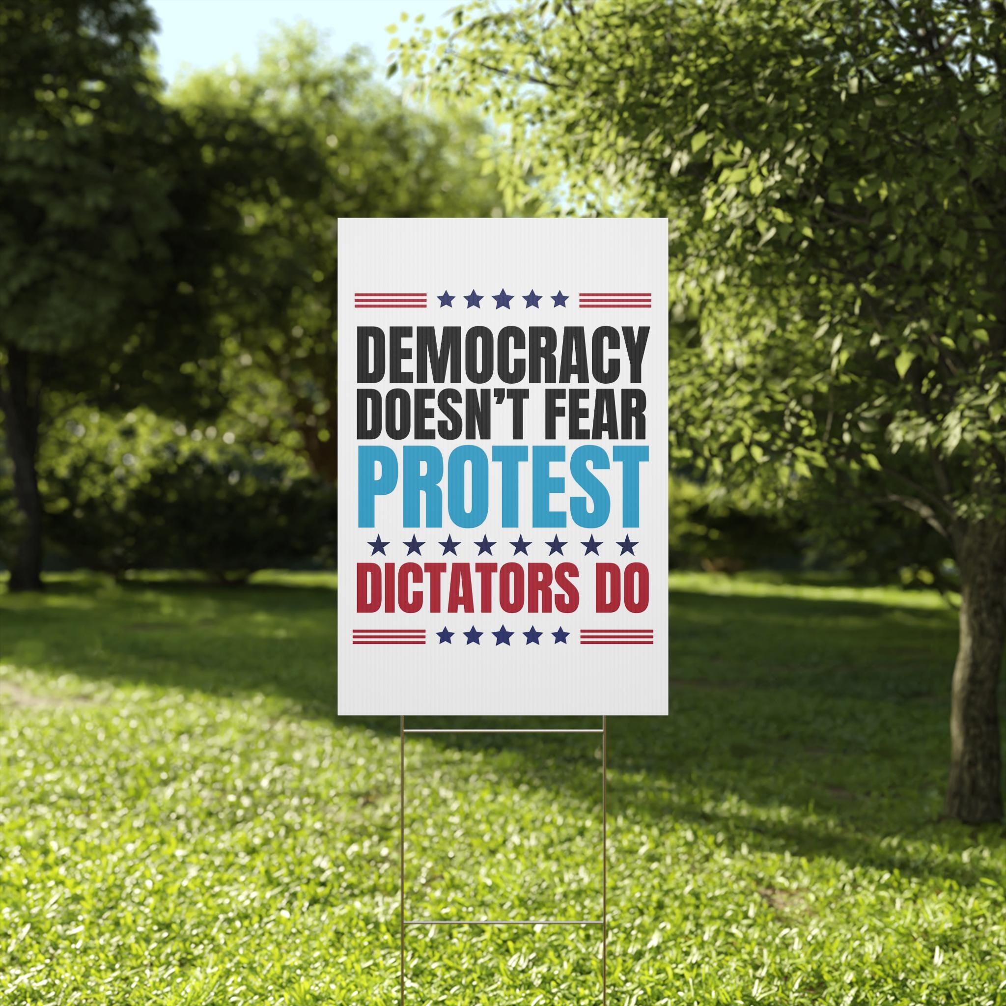 Anti Trump Protest Sign: Democracy Activist Art Digital Download - Etsy