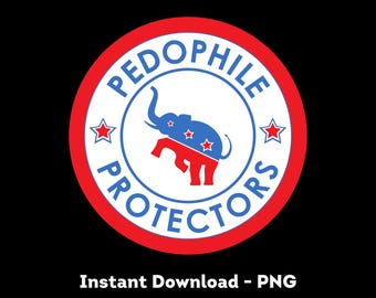 Anti-Republican Elephant PNG, Political Humor (Digital Download)