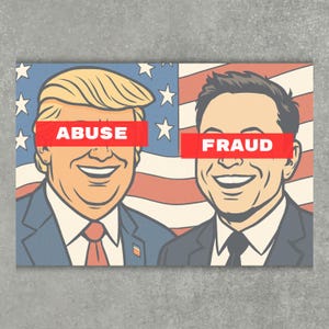 Anti Trump Anti Musk Protest Poster For March, Printable Protest Sign Rally Signs, Political Art Yard Sign, Digital Download