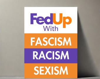Anti-Fascism Protest Sign: Good Trouble Rally Poster (Digital Download)