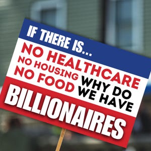 Cartello di protesta anti-miliardari per la marcia, poster di protesta stampabile, cartello anti-Trump, cartelli per la manifestazione contro l'oligarchia, download digitale