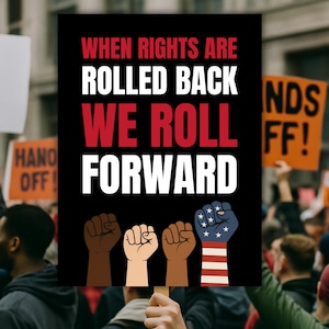 Protest Sign For No Kings Rally June, Anti Trump Sign, Pro Democracy Protest Sign Download, Fight Oligarchy Refuse Fascism Protest Posters