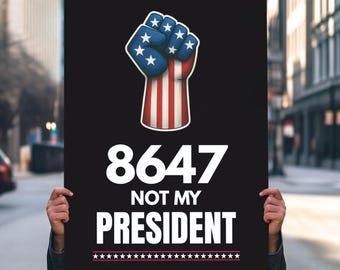 Cartel de protesta contra Trump: No Kings Rally Art (Descarga digital)