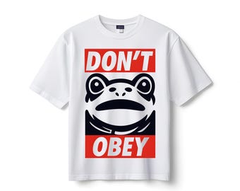 Portland Frog Don't Obey PNG (Digital Download)