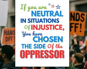No Kings Protest Sign: Anti-Trump Rally Poster (Digital Download)