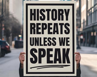 Panneau de protestation anti-atout : l'histoire se répète, pas de ralliement des rois (téléchargement numérique)