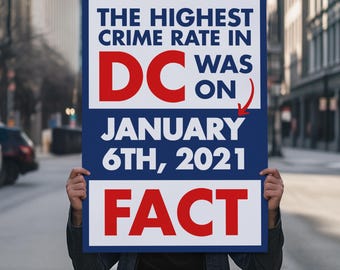 January 6th Protest Sign: Anti Trump Rally Poster (Digital Download)