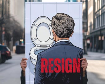 RFK Jr. No Kings In America Protest Sign Printable, Anti Trump Protest Poster For March, Political Activist Rally Sign (Digital Download)
