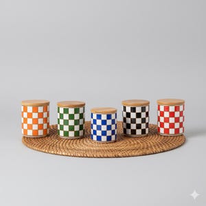 赤と白のキャニスターセット 赤と白のキャニスター - Etsy 日本
