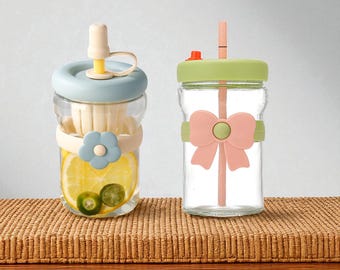 Cute Tumbler with Case, Leak-Proof Water Bottle, Asian Style