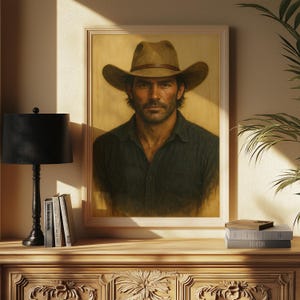 Cowboy Wall Art, Vintage Western Decor, Digital Download Prints, Rustic Home Decor, Country Art for Moms, Office Wall Art