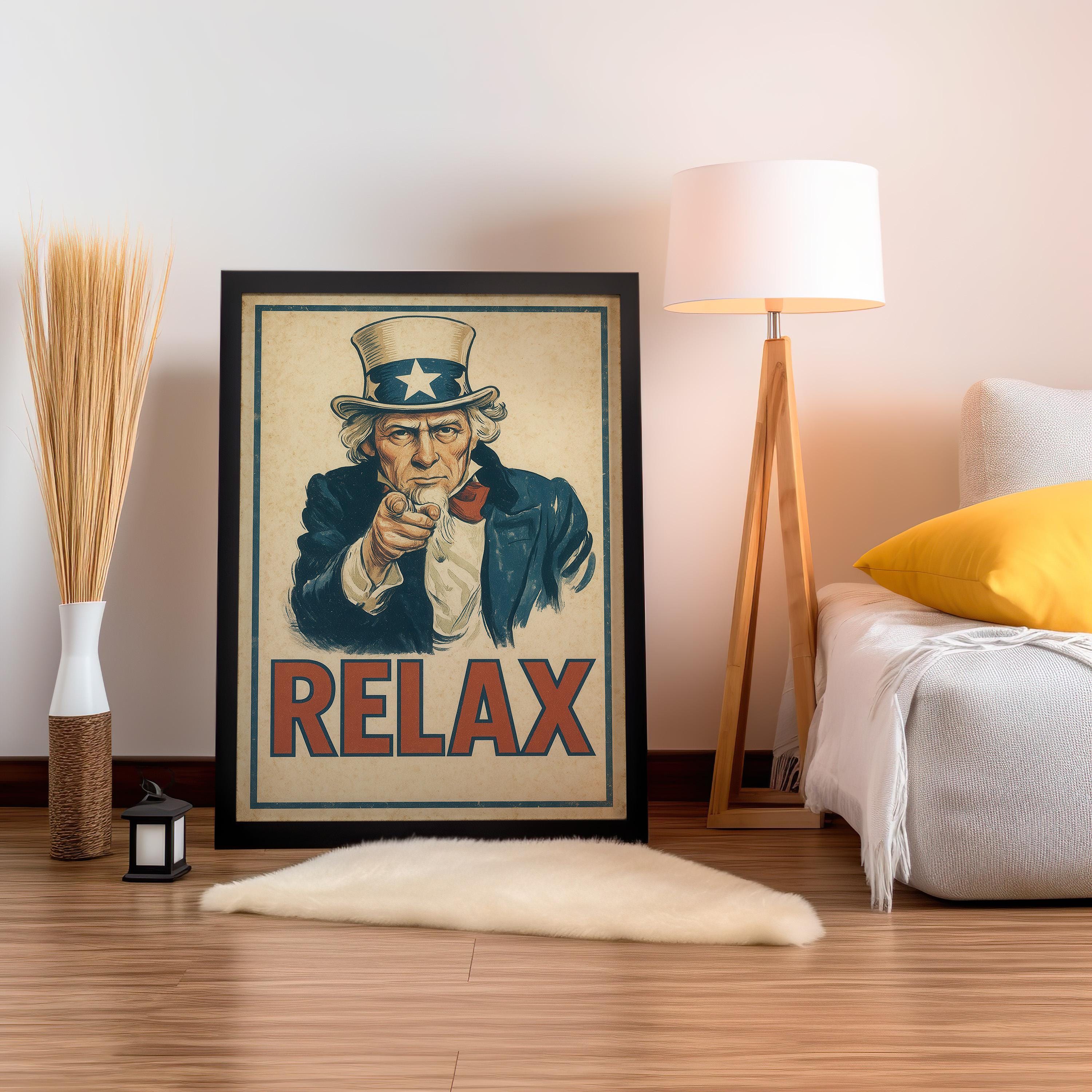 Uncle Sam Poster Vintage Parody Art Funny Americana Propaganda