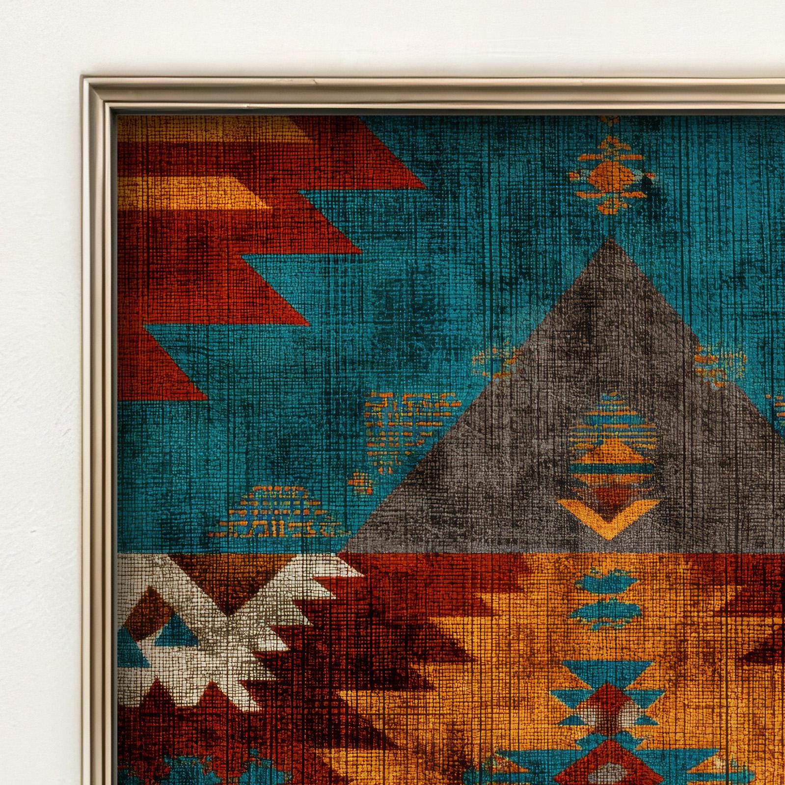 Southwestern Wall Art Print Aztec Tribal Poster Rustic  display picture 1