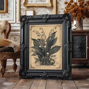 Digital download featuring a vintage-inspired design of skull blossoms, suitable for gothic home accents.
