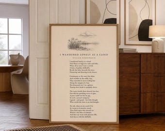 I Wandered Lonely As A Cloud Poem by William Wordsworth Home