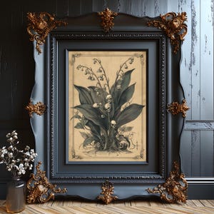 Art print showcasing a macabre interpretation of nature, ideal for witchy room decor.