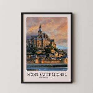 Mont Saint Michel Painting - Etsy