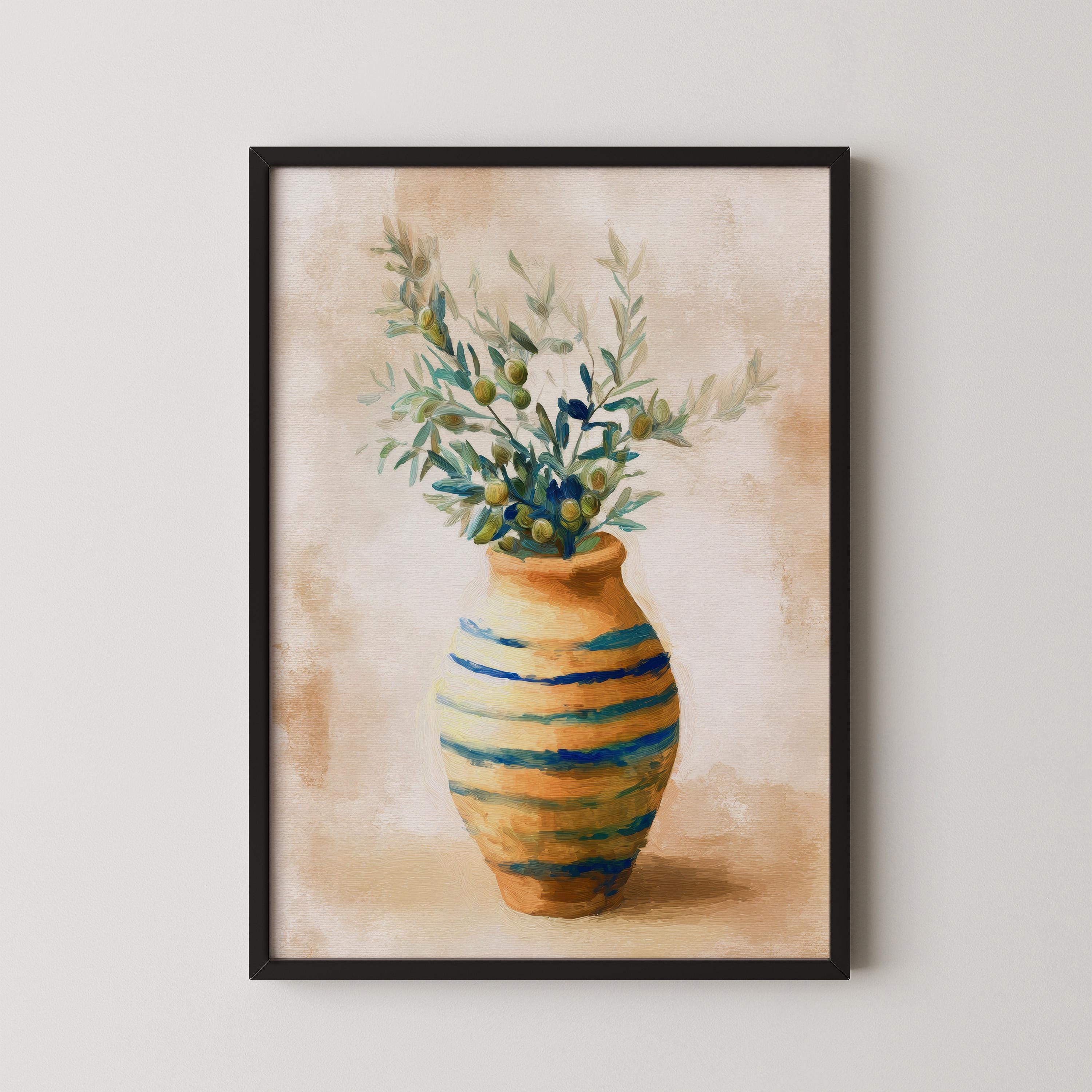 オリーブの枝の静物画 ヴィンテージ油絵 デジタルダウンロード - Etsy 日本