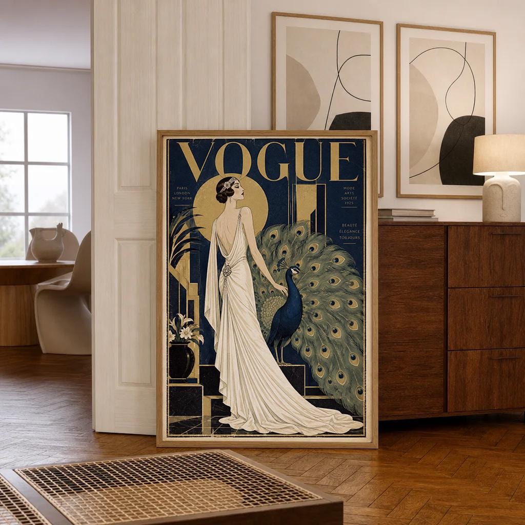 Vogue Vintage Art - Etsy