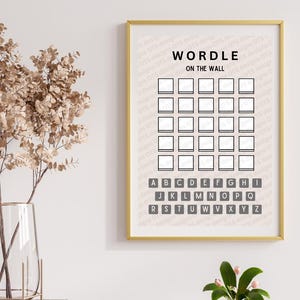 Wordle on the wall Poster