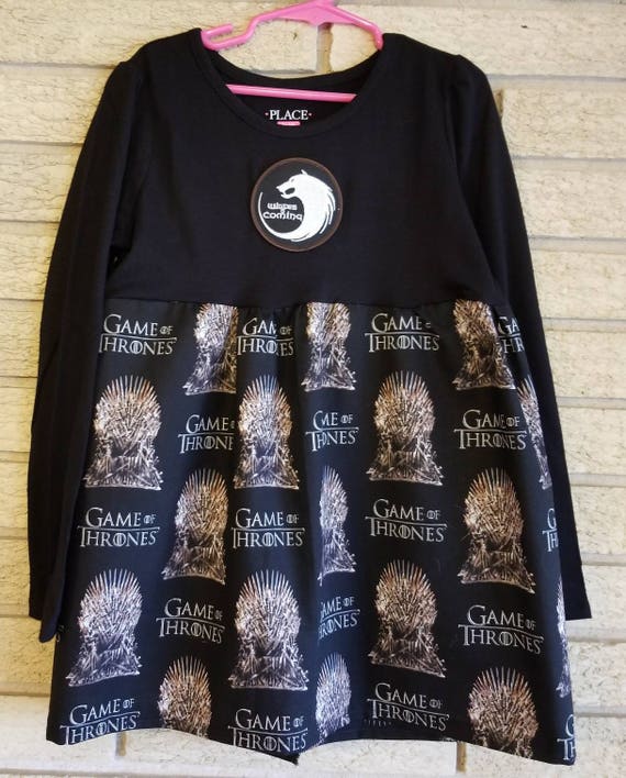 game of thrones t shirt dress