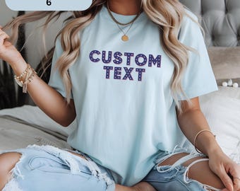 Custom Text Shirt for Independence Day, 4th of July Personalized T-shirt, Customizable Name Tshirt, Customized Text, Family Matching Tee