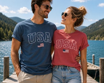 USA Flag Shirt, American Flag Tank Top, Comfort Colors Boxy Tee, 4th of July Tank, Patriotic Tank Top, American Flag T-Shirt, USA Shirt Gift