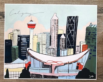 Calgary cityscape MISPRINT 2