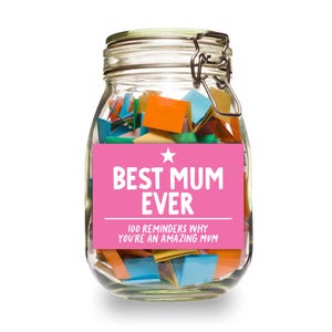 Best Mum Ever Jar || Gift for Mum || Printable Affirmation Jar || Read Me When Jar || 100 Reasons You Are A Great Mum || Mothers Day Gift