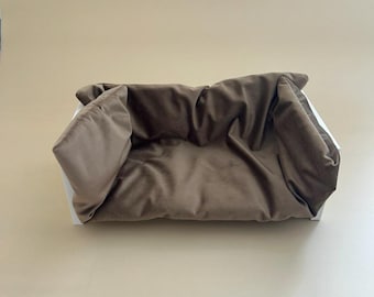 Sofá miniatura para muñecas, loveseat miniatura, microcolcha, decoración para dormitorio miniatura, juguete infantil, sofá Barbie, sofá para casa de muñecas, sofá miniatura