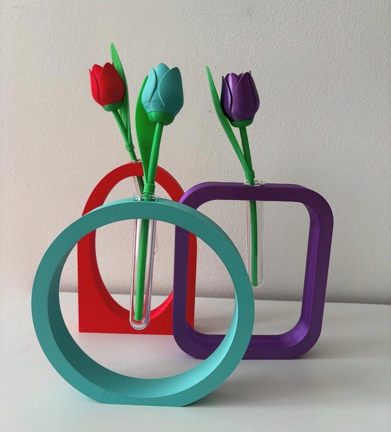 Wohndeko, Muttertag, Valentinstag, Geschenkideen für sie, Zimmerdeko, Schreibtischdeko, Klassenzimmerdeko, Badezimmerdeko, Boho-Deko, Vase, moderne Vase Bild 10
