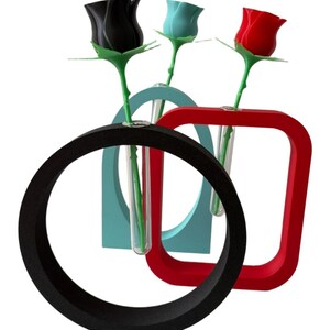 Wohndeko, Muttertag, Valentinstag, Geschenkideen für sie, Zimmerdeko, Schreibtischdeko, Klassenzimmerdeko, Badezimmerdeko, Boho-Deko, Vase, moderne Vase Bild 5