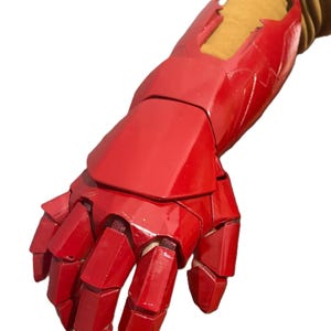 Cosplay feito à mão, Homem de Ferro, luva, acessórios feitos à mão, luvas de fantasia, moda masculina, cosplay vestível, manopla de super-herói, armadura dos Vingadores