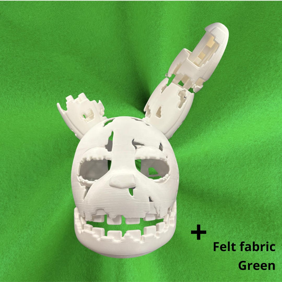 Springtrap Helmet Springtrap Mask Cosplay Helmet – FNAF Inspired – 3D Printed PLA Head ...