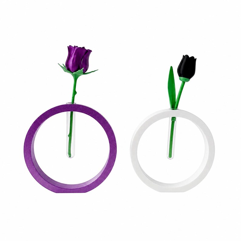 Wohndeko, Muttertag, Valentinstag, Geschenkideen für sie, Zimmerdeko, Schreibtischdeko, Klassenzimmerdeko, Badezimmerdeko, Boho-Deko, Vase, moderne Vase 2 vases with flowers