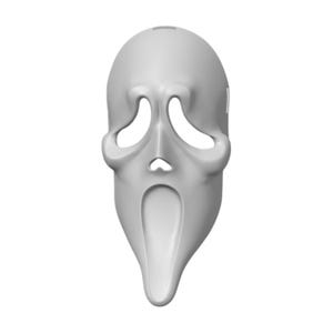 Scream Ghostface Mask STL File for 3D Printing, Horror Ghost Mask 3D Model, Classic Slasher Halloween Mask STL, Digital Download