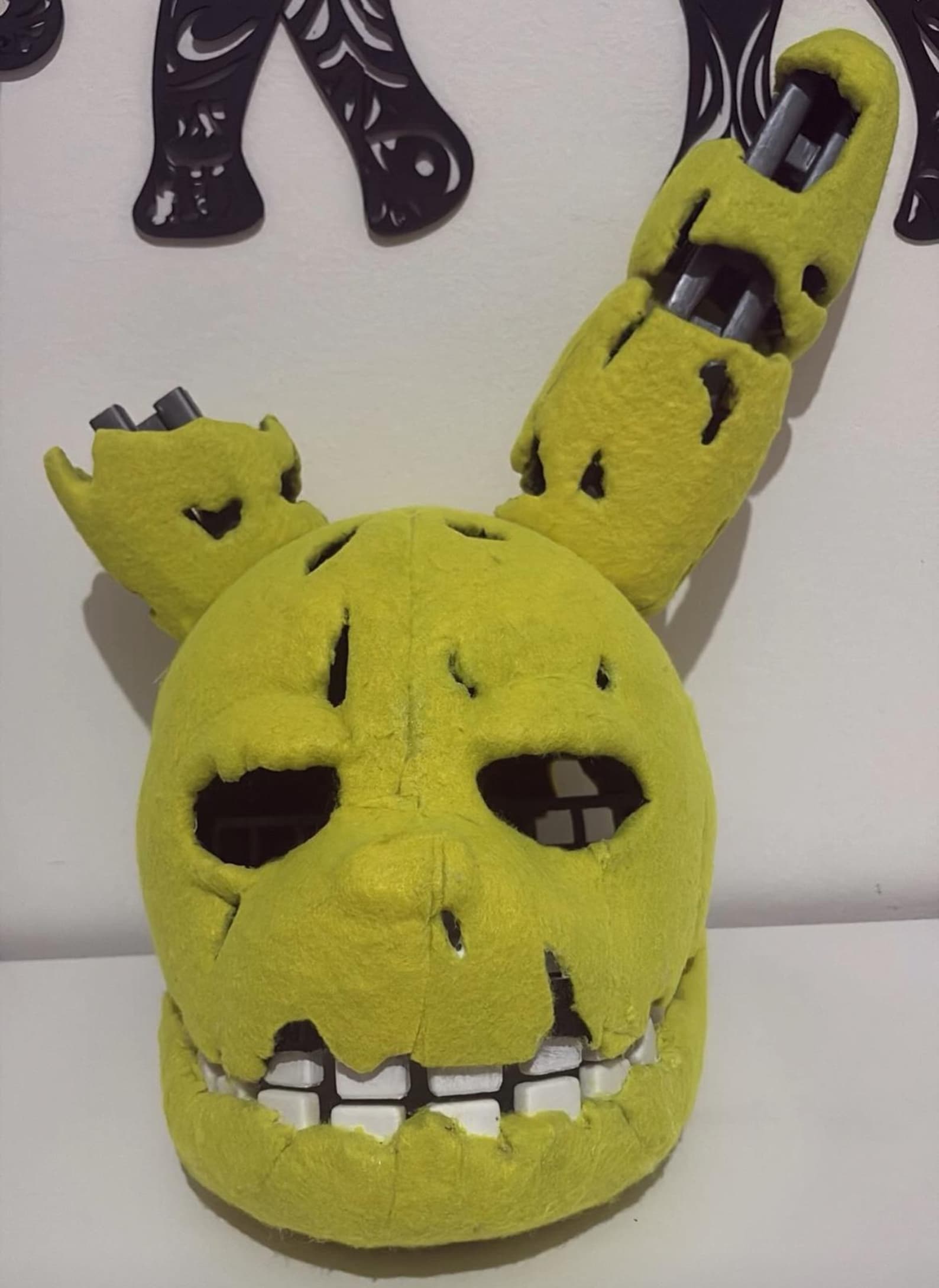FNAF Inspired Cosplay Helmet, 3D Printed & Hand Painted Horror Bunny ...