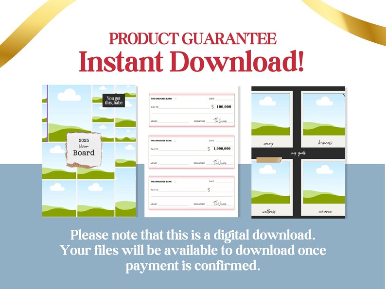 2026 Vision Board Bundle Canva Template | Vision Journal ...