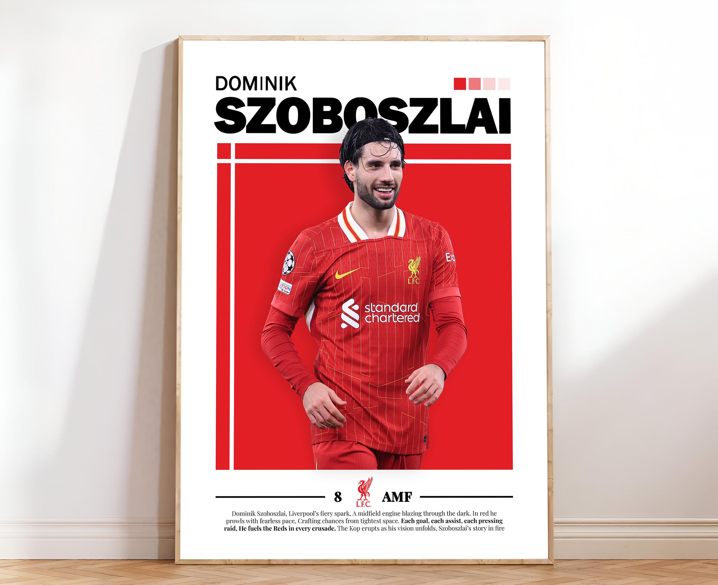 ドミニク・ショボスライ リバプールポスター A3、ショボスライ