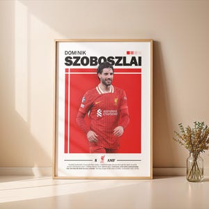 Dominik Szoboszlai Liverpool Poster A3, Szoboszlai Wall Art, Soccer Printable, Football Poster, Home  Decoration, Liverpool Gifts, Anfield.