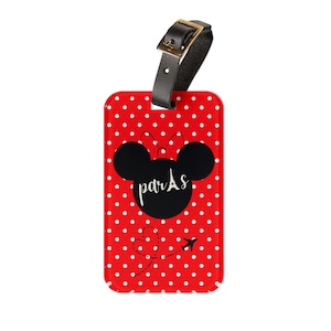 Adorable Disney Paris-Inspired Luggage Tag, Perfect for Travelers, Kids & Budget-Friendly Gifts, Vacation Essentials, Birthday Favor