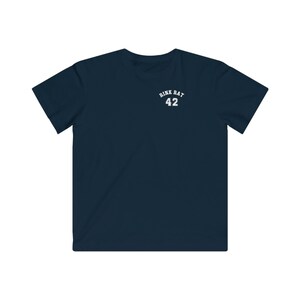 Kids Ice Hockey Tee, Rink Rat Graphic, Custom Number Shirt image 5
