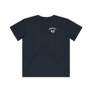 Kids Ice Hockey Tee, Rink Rat Graphic, Custom Number Shirt image 4