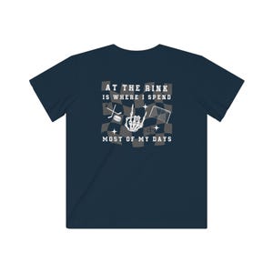 Kids Ice Hockey Tee, Rink Rat Graphic, Custom Number Shirt image 7