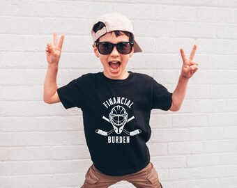 Youth Hockey Graphic Tee - AirLume Cotton Short Sleeve T-Shirt