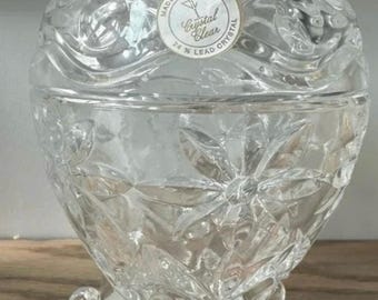 Vintage Traditional Crystal Egg Vase by Alexandra 24% Lead timeless candy dish